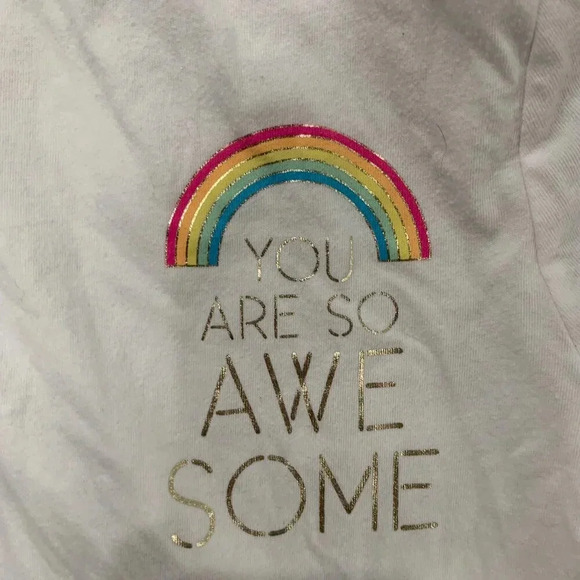 Swimsuit cover-up - white with rainbow - Picture 2 of 4